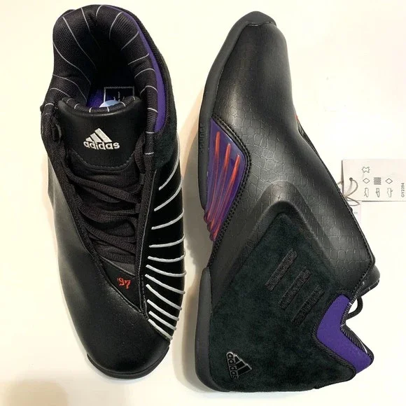 adidas TMAC 3 Restomod Raptors Black Purple Men Size 9 Basketball Shoes  GY2394 - Picture 1 of 9